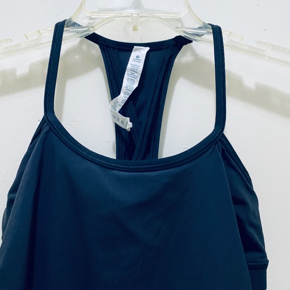 Lululemon Sz 4 Black Amped Tank Top - Picture 2 of 6
